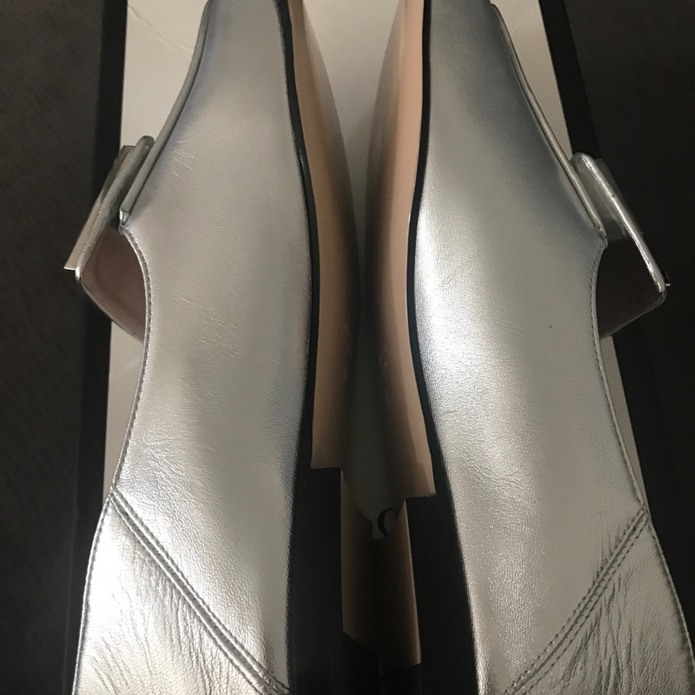 NIB Gucci Metallic Crystal Square G Loafers 38 - Picture 7 of 16